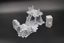 Tabletop Terrain Fantasy Small House Ruin Dnd RPG Wargame Skirmish 28mm