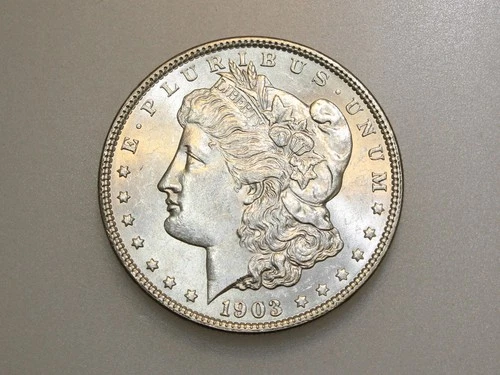 1903-P $1 MORGAN SILVER ONE DOLLAR CH/GEM BU