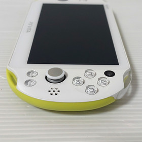 SONY PlayStation PS Vita White Lime green console PCH-2000 Tested Import Japan