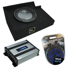 99-06 GMC Sierra Ext Cab Truck Harmony R124 Single 12" Sub Box & HA-A400.1