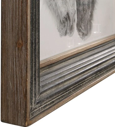 Uttermost 51110 Custom Black And White Horses 31-1/2" x 31-1/2" - White - Picture 3 of 5