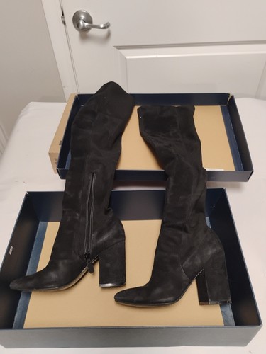 Knee High Zip Up/ Black Boots/ Size 6.5/ " Cole Haan" In Box - Picture 3 of 11