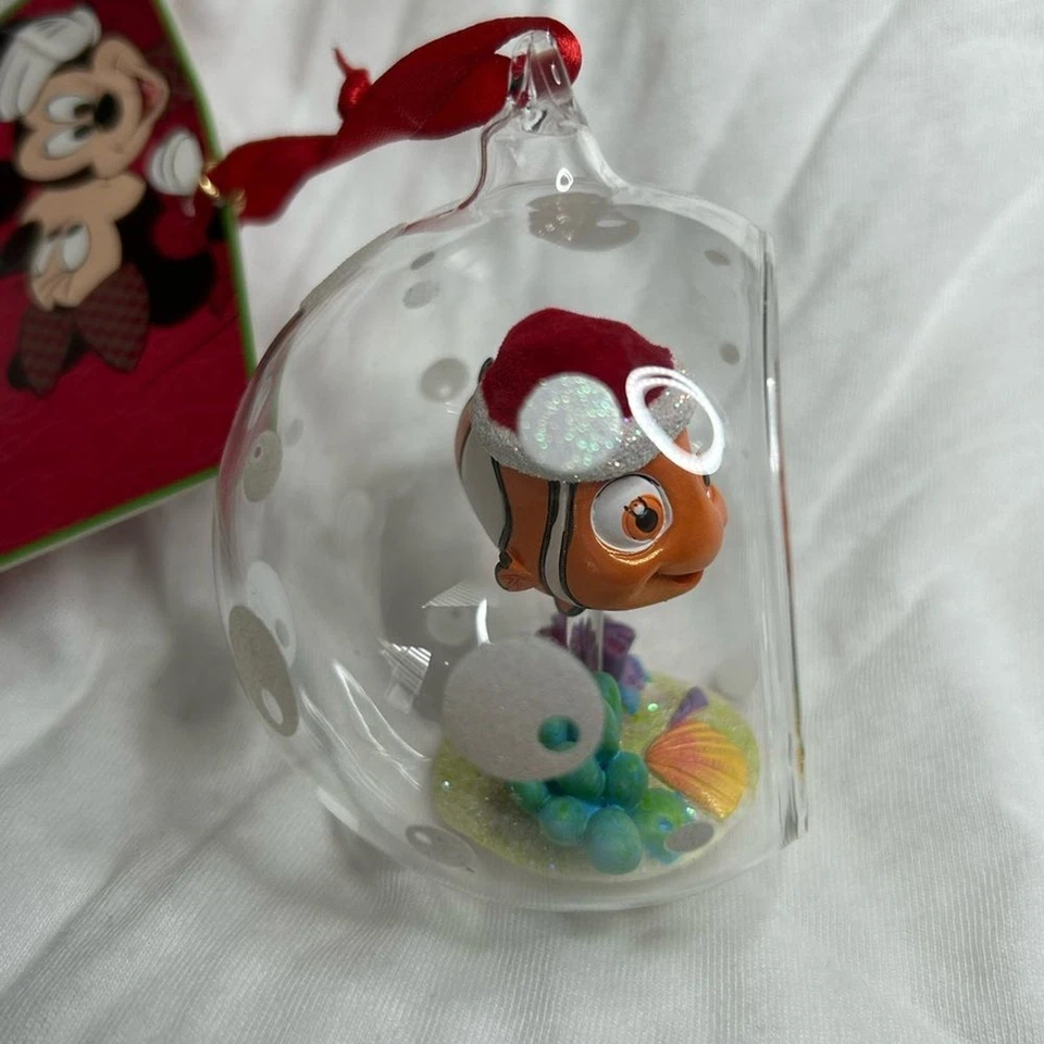 Disney Store Pixar Buscando a Nemo Globo de Cristal 2013 Cuaderno de Bocetos Ornamento Foto 3 de 4