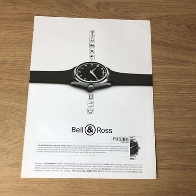 FASH05 MAGAZIN WERBUNG 12X9 BELL & ROSS UHREN