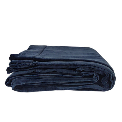 Quince Home European Linen Curtain Blue 48X84