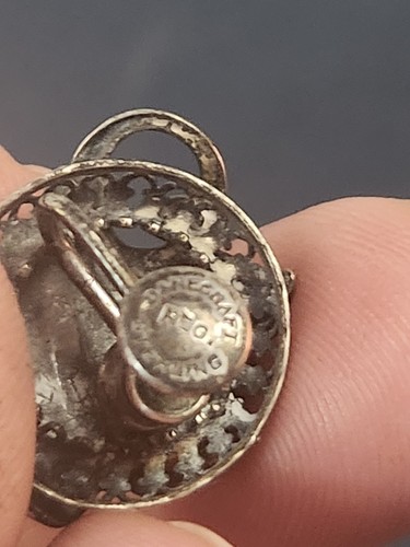 Vintage Sterling Silver Clip And Screw Type Earrings, Danecraft & ORB 14.3 Grams - Picture 4 of 11