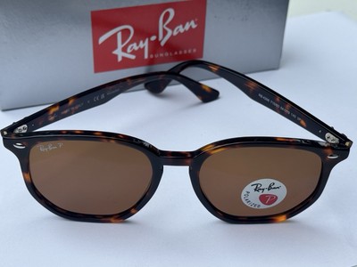 NEW Ray-Ban RB4306 710/83 Polished Light Havana/ Polarized Brown