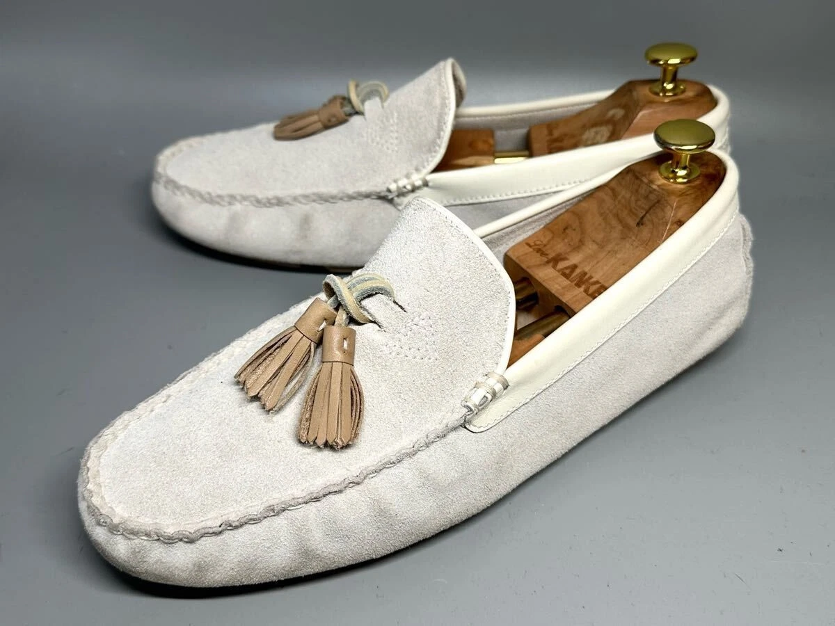 Mocassini da uomo 8 5 US UGG Australia bianchi in nappa bianco sporco Ug mocassino slip on per