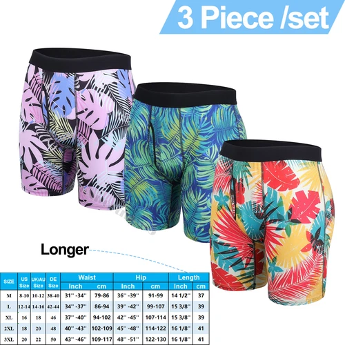 Men's Underwear Boxer Briefs Bamboo Viscose Trunks Soft Comfortable Multipack US - Picture 17 of 28