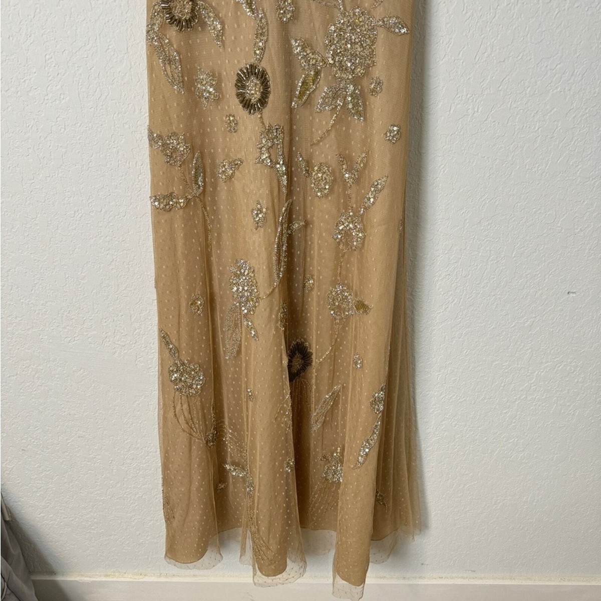 金タグ　Aidan Mattox　Flower　S〜Mサイズ AIDAN MATTOX Floral Bead-Embroidered Gown size 10 | eBay