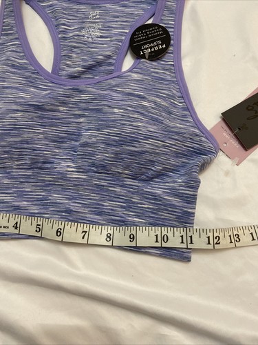 Soba Sport Padded Athletic Sports Bra SzS Purple NWT Super Stretchy - Picture 7 of 9