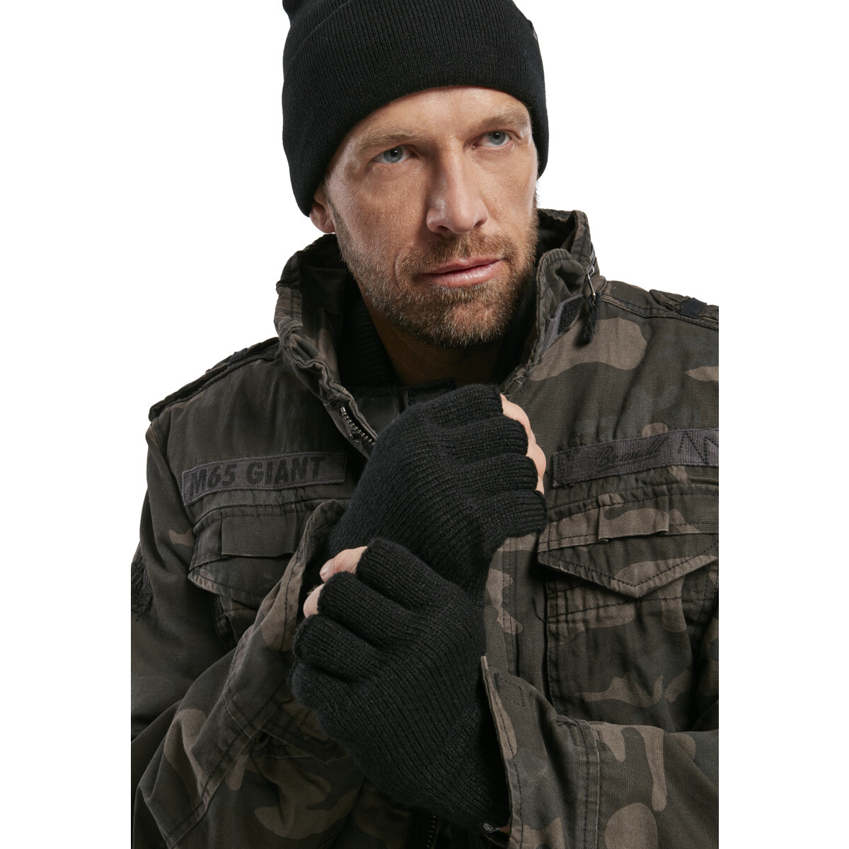 Brandit Dedo Platea Guantes de Invierno Sin Puntas de los Dedos Práctico