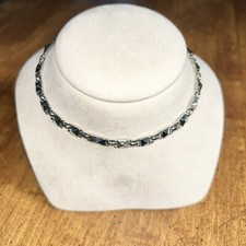 BCBGeneration Silver Toned Flat Pyramid Long ...