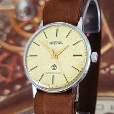 Vintage Watch USSR RAKETA Gold Dial Soviet Wristwatch Mechanism 2609.HA 19J
