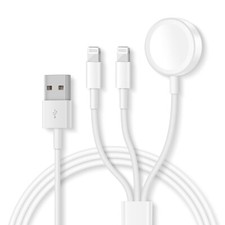 3 in 1 Magnetic USB Charging Cable Charger For Apple Watch iWatch 2/3/4/5/6/7/SE