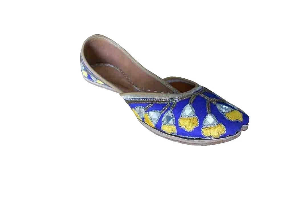 Tacón Bajo Indio floral Handmade para Mujeres