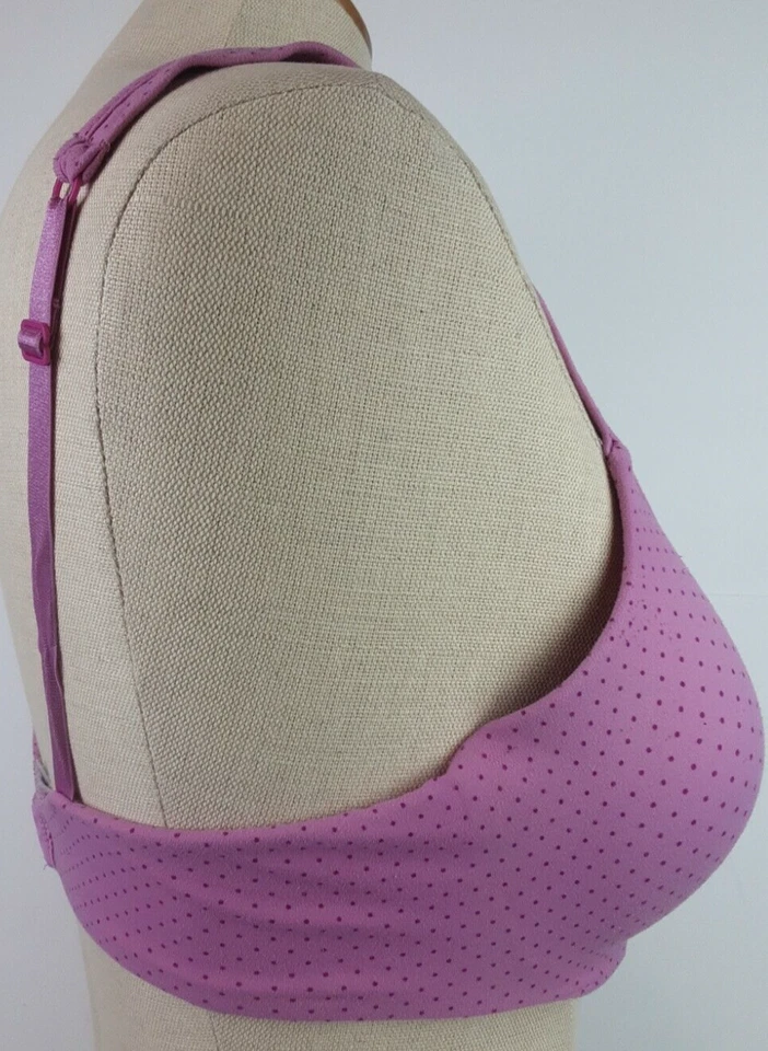 Sujetador con aros push-up acolchado a lunares rosa Hanes W004 talla 36 C (21) Foto 4 de 4