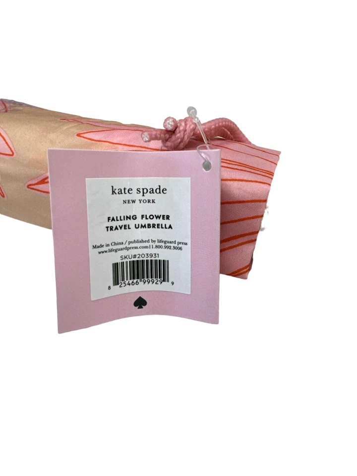 Новый с Ярлыками Kate Spade Нью-Йорк падающий цветок путешествий зонт распродано никогда не открывался - Изображение 4 из 4