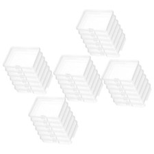 30pcs Clear Plastic Storage Containers Boxes with Lids Empty Hinged Lid Storage