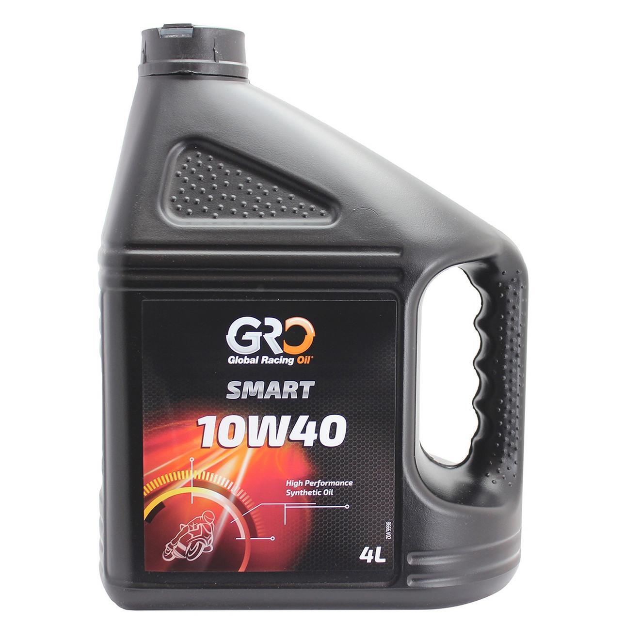 Huile 4 temps Global Racing Oil Smart 10w40 synthèse 4L pour lubrification moteur