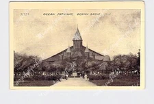 PPC Postcard NJ New Jersey Ocean Grove Ocean Pathway Exterior