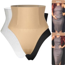Fajas Tummy Control Boned Shapewear Smooth Thong Panties Body Shaper Underwear