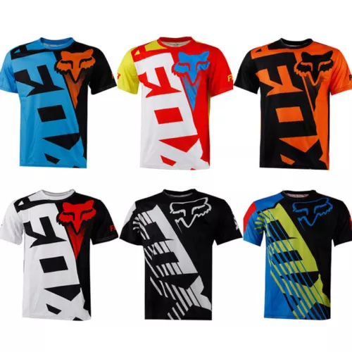 Herren Bike Motocross Jersey Fahrrad Sportswear Downhill MTB Trikott T-Shirt - Bild 2 von 37
