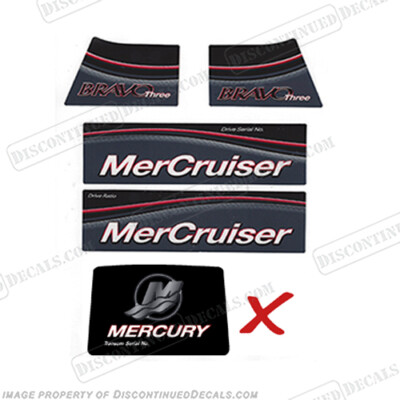 #ad Fits Mercruiser Bravo Three X Decals 2005 and up $64.95