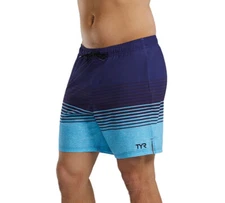 TYR Hydrosphere Men's skua Volley Shorts | Blue/Black | Sz-Small.