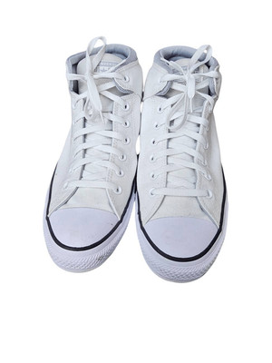 Converse All Star Mens Chuck Taylor White Hi Top with Box Size 14.5 EUC