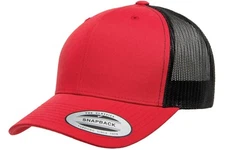 Yp Classics Retro Trucker Hat 6606 Blank Cap Snapback Hat Yupoong 6-Panel