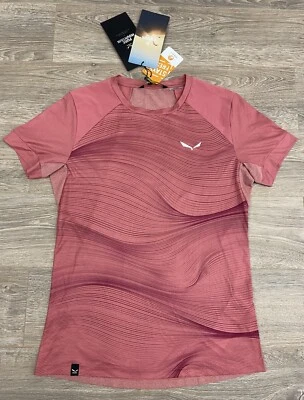 Salewa Women's Seceda Short Sleeve Tee Size UK 10 M Gym Running Training Hiking - Image 1 of 3