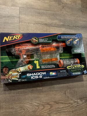 Hasbro Nerf N-Strike Modulus Ghost Ops System Shadow ICS-6 Blaster Barrel Darts