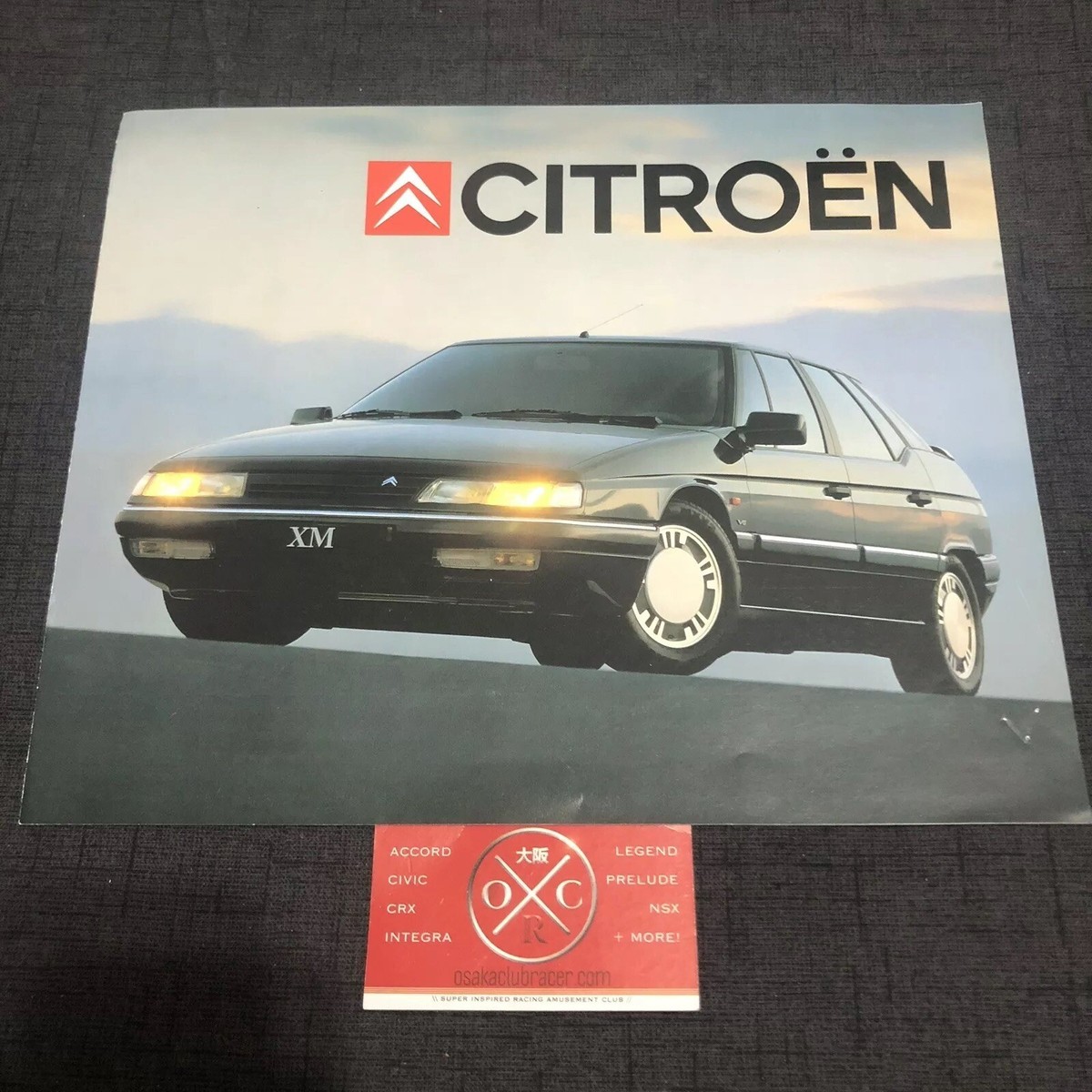 Vintage Citroen ZX XM AX BX Brochure Japanese Catalog Rare