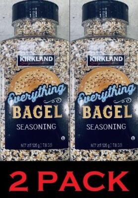 2x Kirkland Signature Everything Bagel Seasoning Spice Mix 17.8 oz Shaker 2 PACK