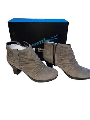 Dansko Buffy Kid Suede Grey Leather Ankle Boots Women’s Brand New In Box  40/10