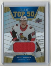 2019 2019-20 Upper Deck Allure Top 50 Jerseys #T5027 Vitaly Abramov Ottawa