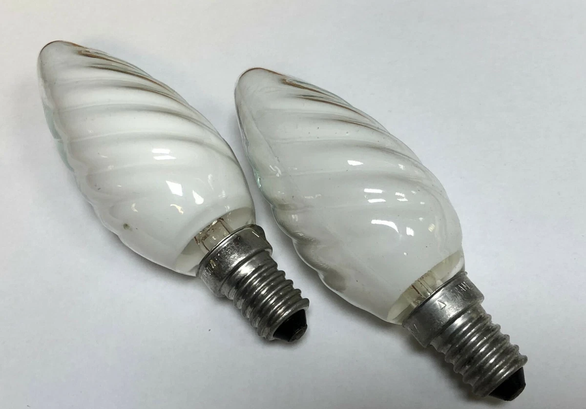 2er-Pack! Osram Bulbs E14 60W Superlux Krypton Candle Bulb Twisted 
