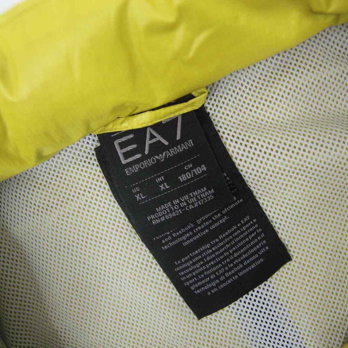 Reebok x Armani EA7 Mens XL Windbreaker Jacket Yellow | eBay Reebok x Armani EA7 Mens XL Windbreaker Jacket Yellow | eBay