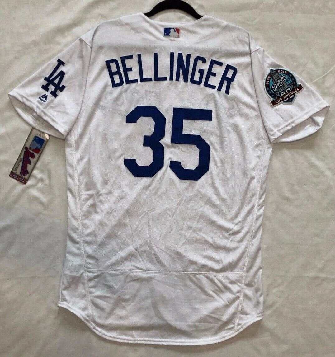 Men's Majestic Clayton Kershaw White Los Angeles Dodgers Home Flex