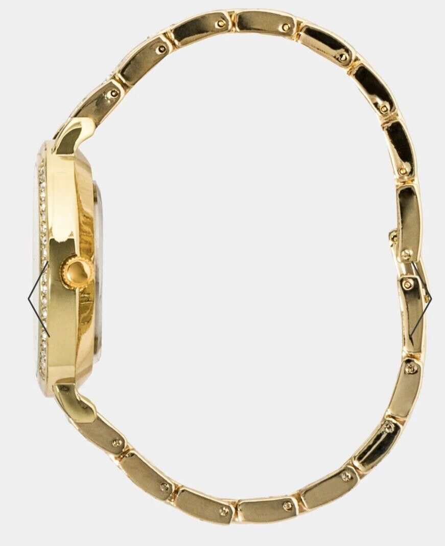 BEBE GOLD CRYSTAL BEZEL ROMAN NUMERAL WATCH Crystal Bezel Roman Numeral Watch – bebe main image 4