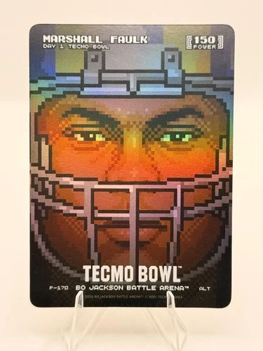 2026 Bo Jackson Battle Arena Tecmo Bowl MARSHALL FAULK P-170 Day 1 SP BJBA1