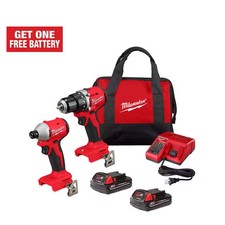 Milwaukee M18 18-Volt Lithium-Ion Brushless Cordless Compact Drill/Impact Combo