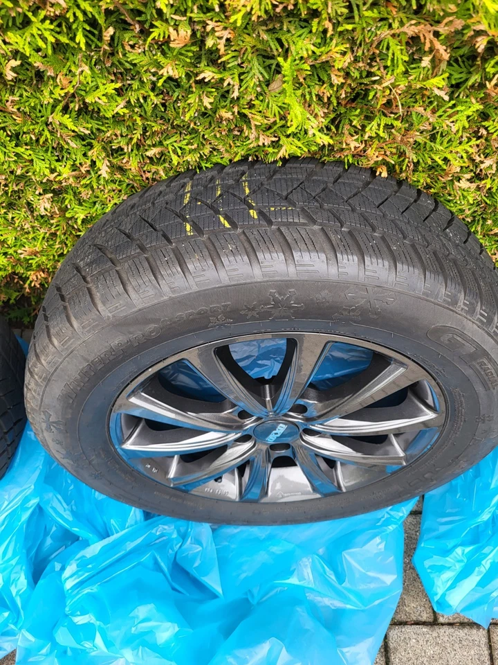 4 x Winterreifen auf schwarzen Alufelgen 215/R65 17 von GT RADIAL WINTERPRO 2 - Bild 4 von 4