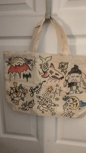 Tattoo flash hand bags custom