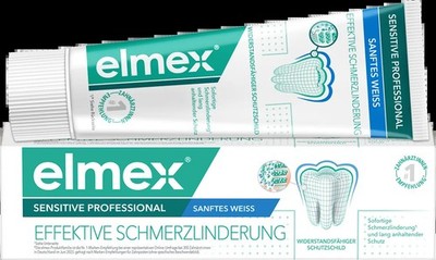 elmex @ Sensitive Professional Effective Pain Relief Gentle White 75ml - 12/2028