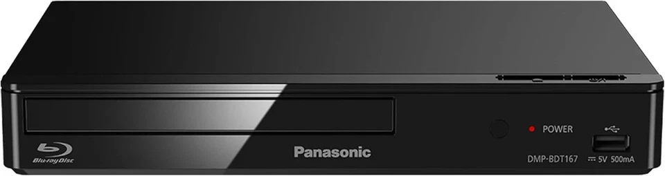 Panasonic DMP-BDT167EG Kompakter 3D Blu-ray Player (Full HD Upscaling, USB, MKV) - Bild 1 von 1