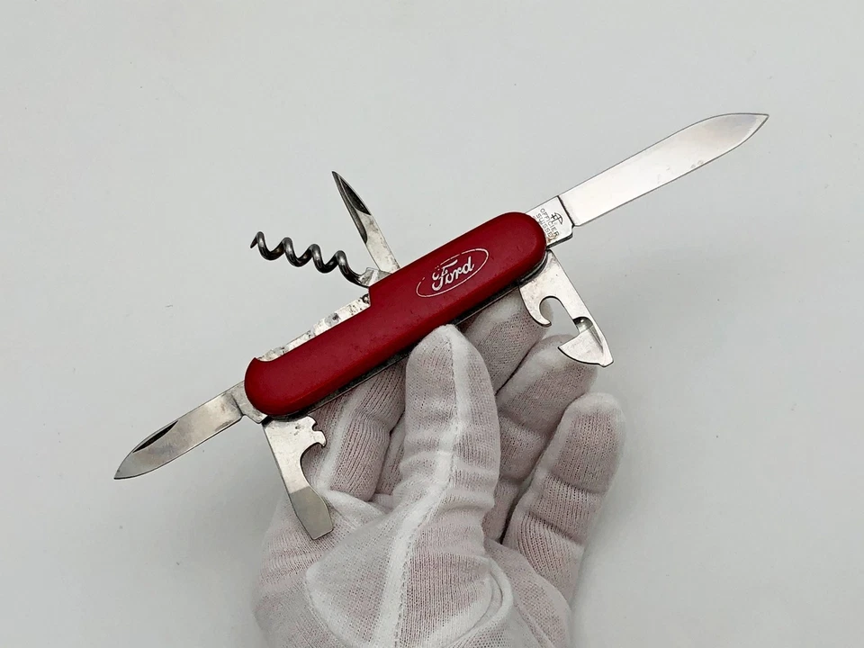 Folding Knife Victorinox Ford Vintage Pocket Multitool Swiss Tourist Corkscrew - Image 2 of 4