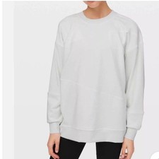 Lululemon Oversized Crewneck Sweatshirt Size 6 Cream White Pullover