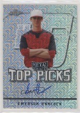 2020 Leaf Metal Draft Top Picks Silver Mojo Emerson Hancock #TP-EH2 Auto 4z8